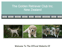 Tablet Screenshot of goldenretriever.org.nz